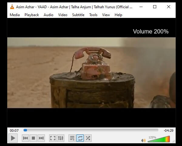 Increase the Volume of YouTube Videos to 200% in VLC