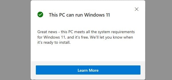 This PC can run Windows 11