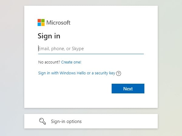 Sign in using your Microsoft Account