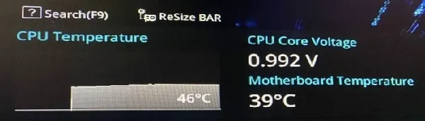 Asus CPU Temperature 