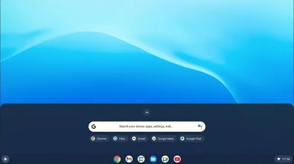 Google Chrome OS Flex Home Screen