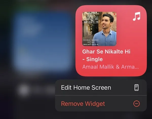 Remove Apple Music App Widget to Disable iPhone Not Playing Music Player Widget 