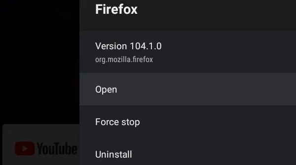 Open Sideloaded Firefox App