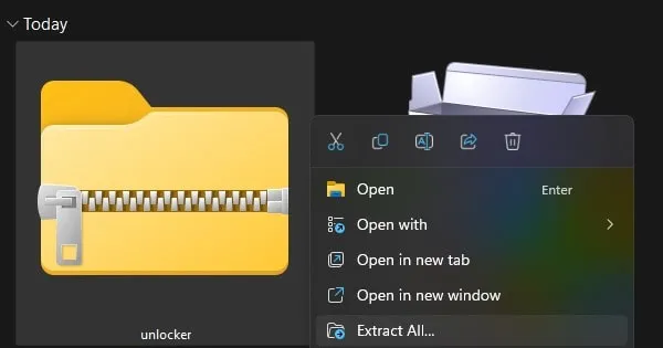 Extract macOS Unlocker Zip File