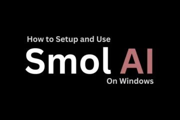 How to Setup Smol AI on Windows