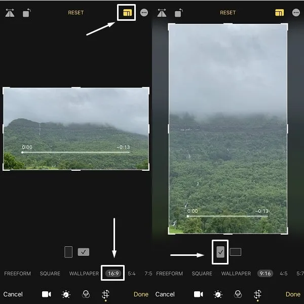 change video from landscape to portrait