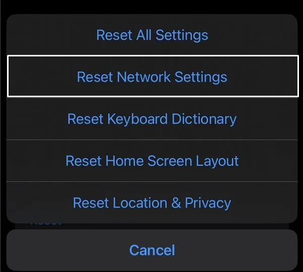 Reset Network Settings WiFi not working on iPhone after iOS 17 Update