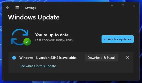 Windows 11 23H2 Download and Install
